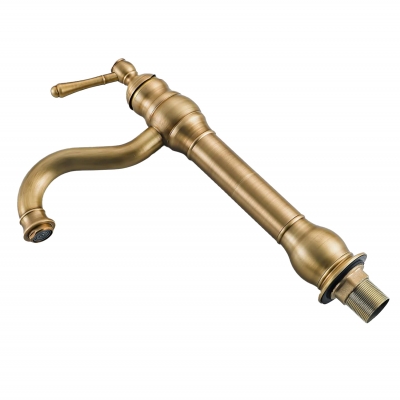 Смеситель для раковины в ретро стиле Golden-1