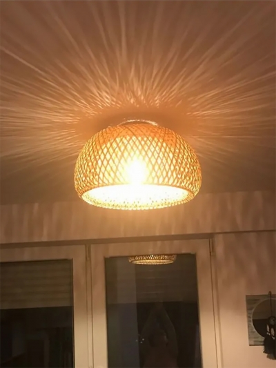 Люстра из ротанга Rattan Light-5
