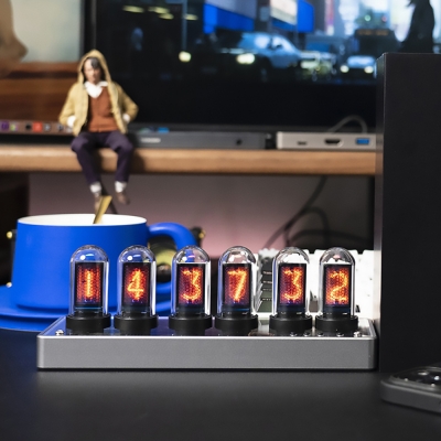 Настольные светодиодные часы Nixie tube IPS-3